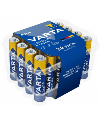 varta Baterie Alkaliczne R3(AAA)longlife POWER 24szt. Premium box             Box nr 2