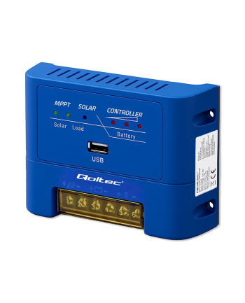 qoltec Solarny regulator ładowania MPPT 15A do zasilania odbiorników DC i ładowania akumulatorów 12V/24V | AGM | GEL | LiFePO4 nr 2