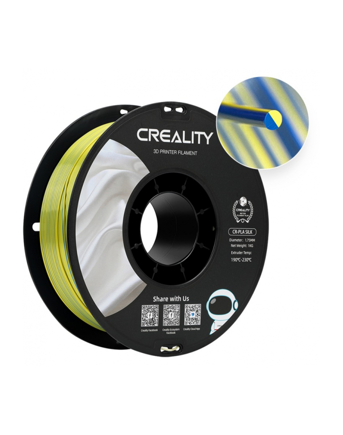 CR-Silk PLA Filament Creality (Yellow-blue)]] główny