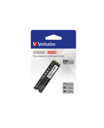 verbatim Dysk Vi3000 PCIe NVM M.2 SSD 256 GB 3100/1300MB/s nr 2