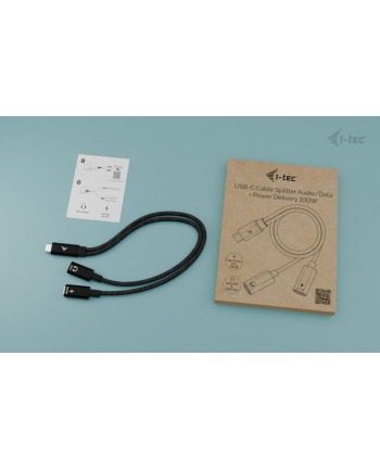 i-tec Kabel rozdzielający USB-C Audio/Data Power Delivery 100W