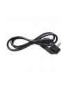 qoltec Kabel zasilający kątowy SCHUKO | IEC C5 | koniczynka | 3x1.0mm2 |1.5m - nr 2