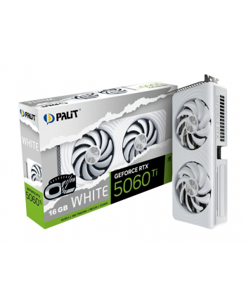 palit Karta graficzna GeForce RTX 5060 TI WHITE OC 16GB GDDR7 128bit 3DP/HDMI