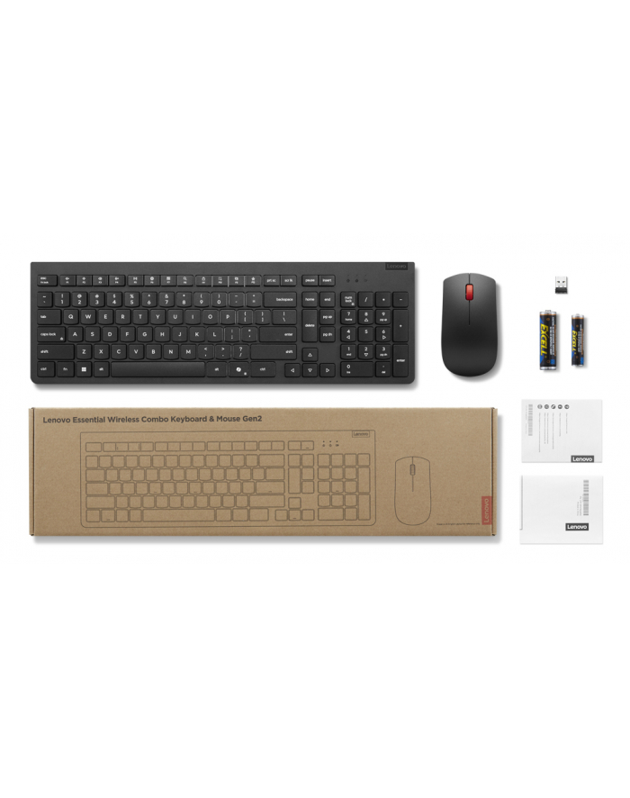 lenovo Klawiatura z myszką Essential Wireless Combo Gen2 Black-US Euro 4X31R64491 główny