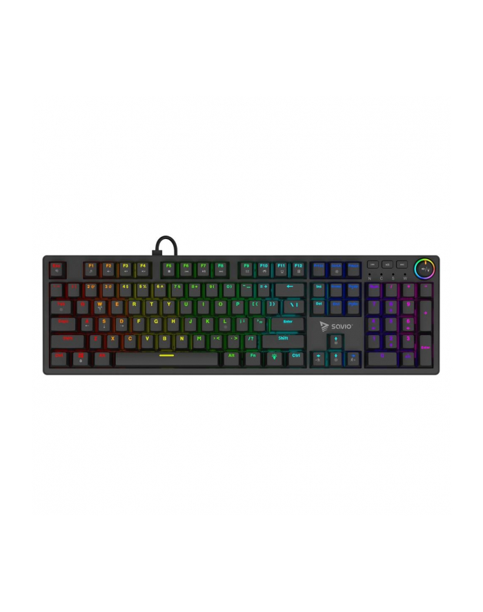 savio Klawiatura mechaniczna STYX Outemu Peach Silent, Hot Swap, RGB główny