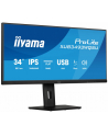 iiyama Monitor ProLite 34 cale XUB3493WQSU-B6 IPS,UWQHD,DP,2xHDMI,HAS,21:9,400cd,   120Hz,1000:1,1ms, USB HUBx4, 2x5W, - nr 15