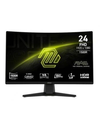 msi Monitor MAG 242C 23.6 cala/LED/FHD/Curve/180Hz/Black
