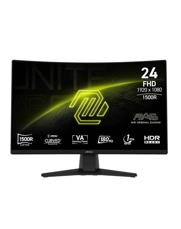 msi Monitor MAG 242C 23.6 cala/LED/FHD/Curve/180Hz/Black główny