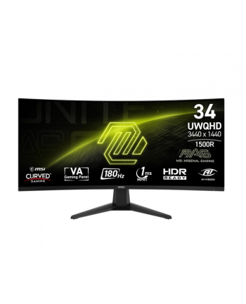 msi Monitor MAG 346CQ 34 cale/LED/UWQHD/Curved/180Hz/czarny nr 2