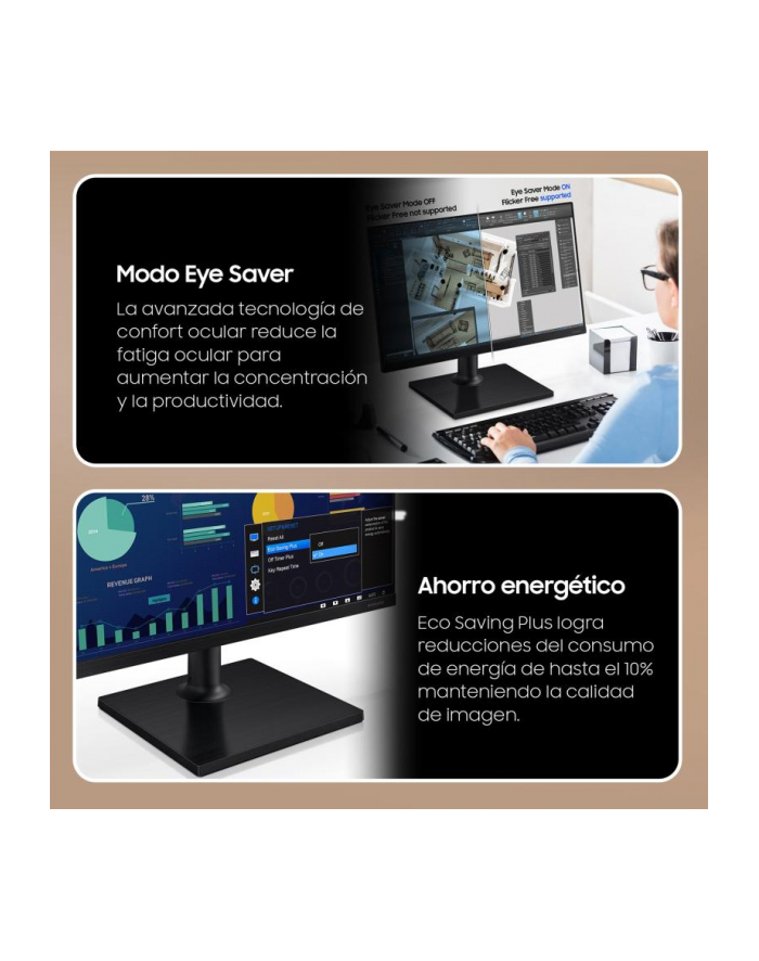 samsung Monitor 24 cale LS24D304GAUXEN główny