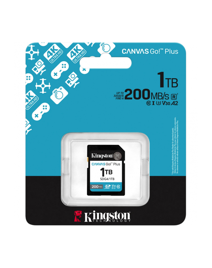 kingston Karta SD 1TB Canvas Go Plus 200/MB/s C10 U3 V30 główny