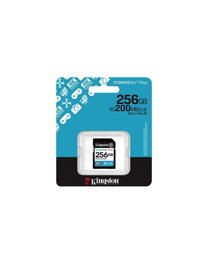 kingston Karta pamięci SD 256GB Canvas Go Plus 200/160 MB/s C10 U3 V30 główny