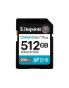 kingston Karta SD 512GB Canvas Go Plus 200/160 MB/s C10 U3 V30 - nr 1