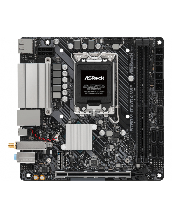 asrock Płyta główna B760M-ITX D4 WIFI s1700 2DDR4 mITX M.2 USB-C główny