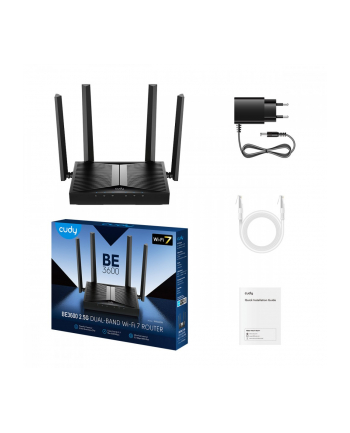 cudy Router WR3600H Mesh 2.5G WiFi 7 BE3600 802.11be/ax/ac/a/b/g/n, 2882Mbps at 5GHz+ 688Mb nr 1