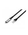 digitus Kabel adapter USB-C - RJ45 Kat. 6A S/FTP, 1 Gbit/s, USB 3.2 Gen1, LSZH, 15m - nr 6