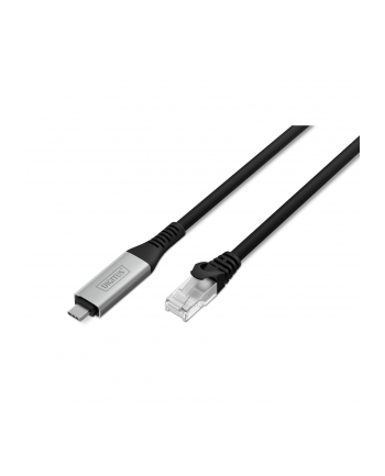 digitus Kabel adapter USB-C - RJ45 Kat. 6A S/FTP, 1 Gbit/s, USB 3.2 Gen1, LSZH, 15m