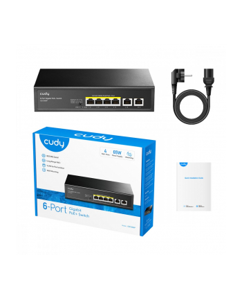 cudy Przełącznik GS1006P 6-Port Gigabit PoE+ Switch 65W