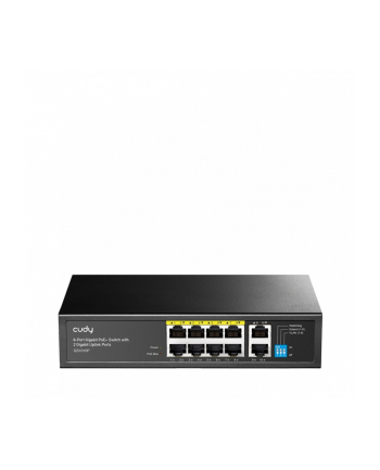 cudy Przełącznik GS1010P 8-Port Gigabit PoE+ Switch, 2 Gigabit Uplink   Ports 120W