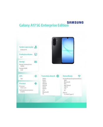 samsung Smartfon GALAXY A17 5G 4/128GB Enterprise Czarny