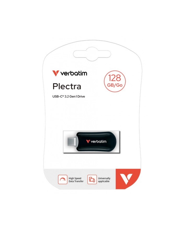 verbatim Pendrive Plectra 128GB USB-C 100MB/s 30225 BK główny