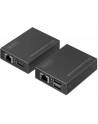 digitus Przedłużacz (extender) po skrętce kat.6 HDMI 4K/30Hz z KVM USB 1.1 do 40m/70m, max. 253 odbiorniki, sterowanie IR - zestaw (odbiornik/nadajnik) - nr 19