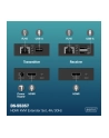 digitus Przedłużacz (extender) po skrętce kat.6 HDMI 4K/30Hz z KVM USB 1.1 do 40m/70m, max. 253 odbiorniki, sterowanie IR - zestaw (odbiornik/nadajnik) - nr 7