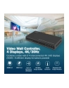 digitus Kontroler ściany wideo 1xHDMI/USB-C (DP 1.2a) do 4xHDMI 4K/30Hz, USB-C, Audio 3.5mm, S/PDIF, RS232, sterowanie IR, 8 formatów wyświetlania - nr 4