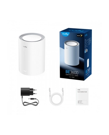 cudy Router M3600 System WiFi Mesh BE3600 Gigabit Dual Band Wi-Fi 7 Mesh Solution 1-Pak