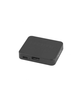 lanberg Splitter video HDMI- 2x HDMI 4K + port USB-C czarny