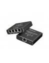 qoltec Rozdzielacz splitter Ethernet  mini SWITCH 1x4 RJ45 | 1000Mb/s | USB-C | Aluminium - nr 11