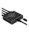 qoltec Rozdzielacz splitter Ethernet  mini SWITCH 1x4 RJ45 | 1000Mb/s | USB-C | Aluminium - nr 4