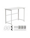 maclean Biurko, stolik z kółkami MC-1250W 100x50 cm blat, max 50kg Białe - nr 1