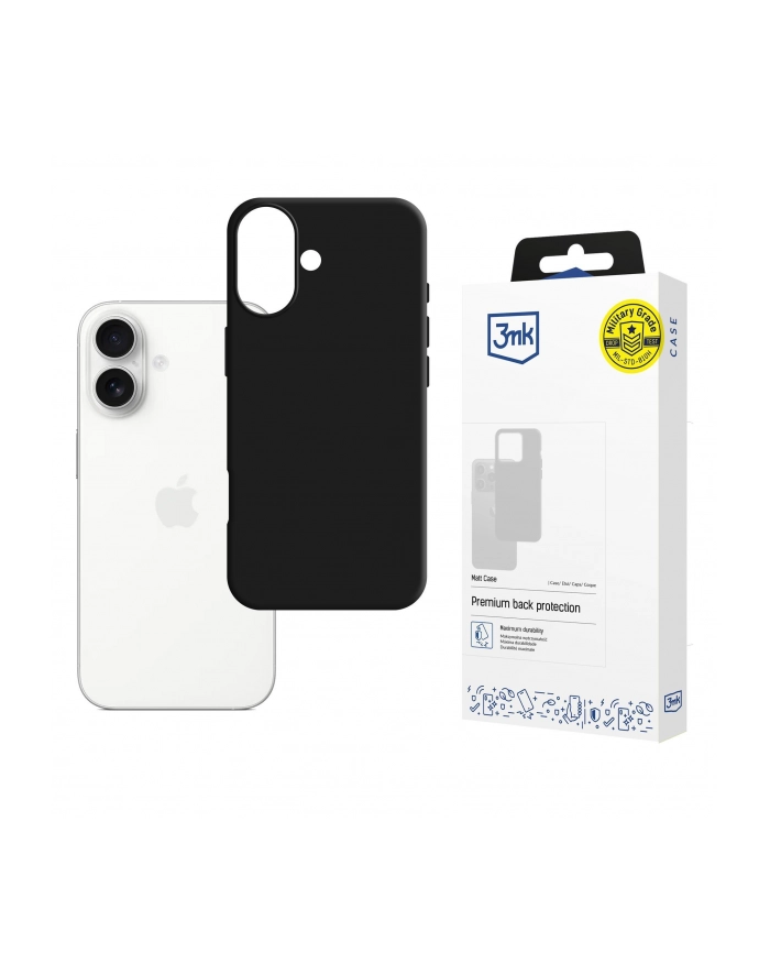 3mk Etui Matt Case do Apple iPhone 17 Czarne główny