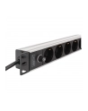 digitus Listwa zasilająca PDU Rack 19' z bezpiecznikiem przeciążeniowym, 9 gniazd Schuko CEE 7/3 (45 stopni ), kabel 2m wtyk IEC C14, 10A, aluminiowa - nr 11