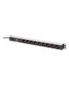 digitus Listwa zasilająca PDU Rack (620mm) z zabezpieczeniem przeciwprzepięciowym + filtr EMI/RFI, 9 gniazd Schuko CEE 7/3 (45 stopni ), kabel 2m wtyk Unischuko CEE - nr 13