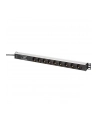 digitus Listwa zasilająca PDU Rack (620mm) z zabezpieczeniem przeciwprzepięciowym + filtr EMI/RFI, 9 gniazd Schuko CEE 7/3 (45 stopni ), kabel 2m wtyk Unischuko CEE - nr 8