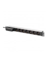 digitus Listwa zasilająca PDU Rack 19' z wyłącznikiem nadprądowym Typ C 16A, 7 gniazd Schuko CEE 7/3 (45 stopni ), kabel 1,8m wtyk Unischuko CEE 7/7, 16A, aluminiowa - nr 8
