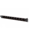 digitus Listwa zasilająca PDU Rack 19', 9 gniazd Schuko CEE 7/3 (45 stopni ), kabel 2m wtyk IEC C20, 16A, aluminiowa - nr 1