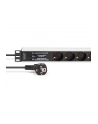 digitus Listwa zasilająca PDU Rack 19' z zabezpieczeniem przeciwprzepięciowym + filtr EMI/RFI, 7 gniazd Schuko CEE 7/3, kabel 2m, wtyk Unischuko CEE 7/7, 16A, - nr 16