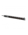 digitus Listwa zasilająca PDU Rack 19' z zabezpieczeniem przeciwprzepięciowym + filtr EMI/RFI, 7 gniazd Schuko CEE 7/3, kabel 2m, wtyk Unischuko CEE 7/7, 16A, - nr 7