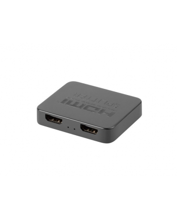 lanberg Splitter video HDMI- 2x HDMI 4K + port USB-C czarny