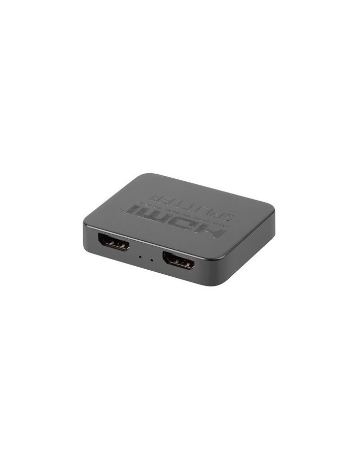 lanberg Splitter video HDMI- 2x HDMI 4K + port USB-C czarny główny