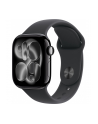 apple Watch Series 11 GPS koperta 42 mm z aluminium w kolorze onyksu, pasek sportowy w kolorze czarnym - rozmiar S/M - nr 9