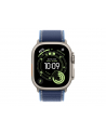apple Opaska Trail w kolorze niebieskim/jaskrawoniebieskim do koperty 49 mm - rozmiar S/M - elementy z tytanu w kolorze naturalnym - nr 6