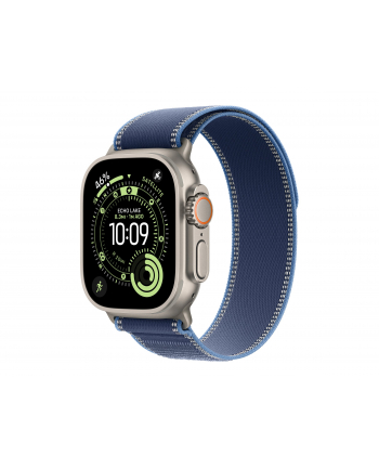 apple Opaska Trail w kolorze niebieskim/jaskrawoniebieskim do koperty 49 mm - rozmiar M/L - elementy z tytanu w kolorze naturalnym