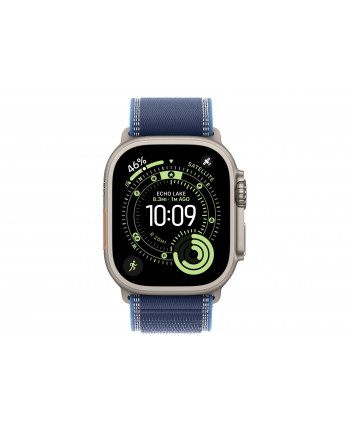 apple Opaska Trail w kolorze niebieskim/jaskrawoniebieskim do koperty 49 mm - rozmiar M/L - elementy z tytanu w kolorze naturalnym