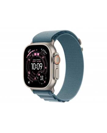 apple Opaska Alpine w kolorze jasnoniebieskim do koperty 49 mm - rozmiar S - elementy z tytanu w kolorze naturalnym