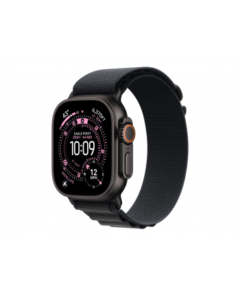 apple Opaska Alpine w kolorze czarnym do koperty 49 mm - rozmiar S - elementy z tytanu w kolorze czarnym