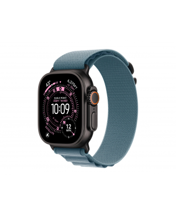 apple Opaska Alpine w kolorze jasnoniebieskim do koperty 49 mm - rozmiar M - elementy z tytanu w kolorze czarnym